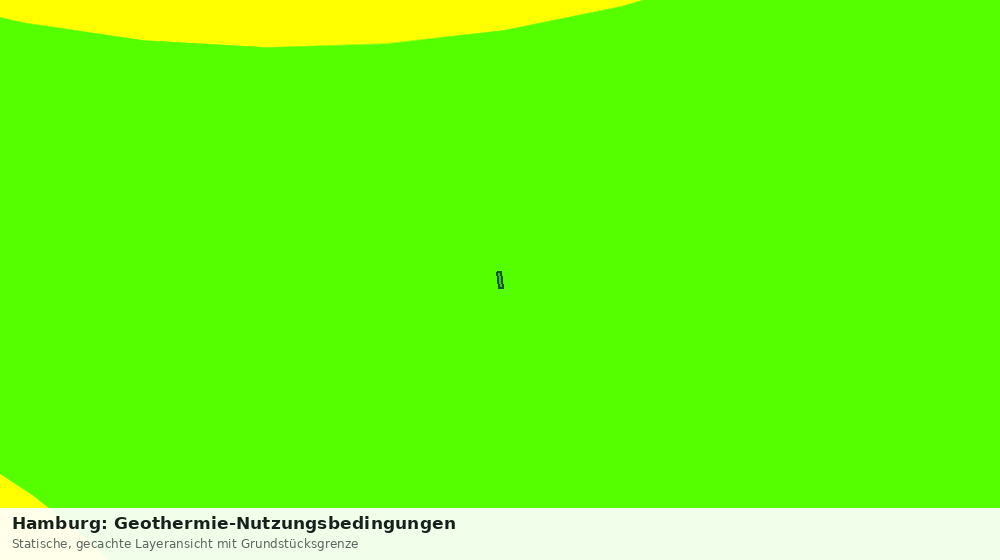 Statische Kartenansicht: Hamburg: Geothermie-Nutzungsbedingungen