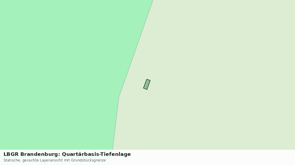 Statische Kartenansicht: LBGR Brandenburg: Quartärbasis-Tiefenlage