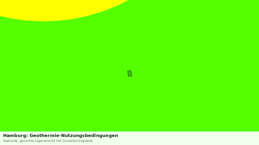 Statische Kartenansicht: Hamburg: Geothermie-Nutzungsbedingungen