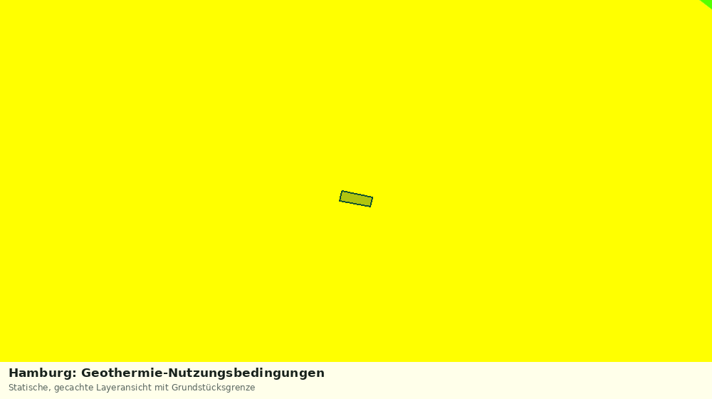 Statische Kartenansicht: Hamburg: Geothermie-Nutzungsbedingungen