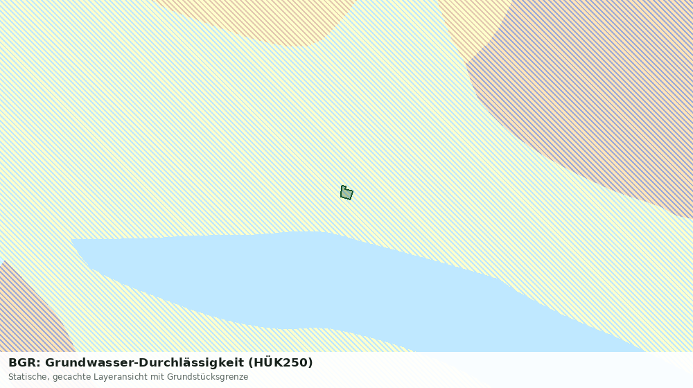 Statische Kartenansicht: BGR: Grundwasser-Durchlässigkeit (HÜK250)