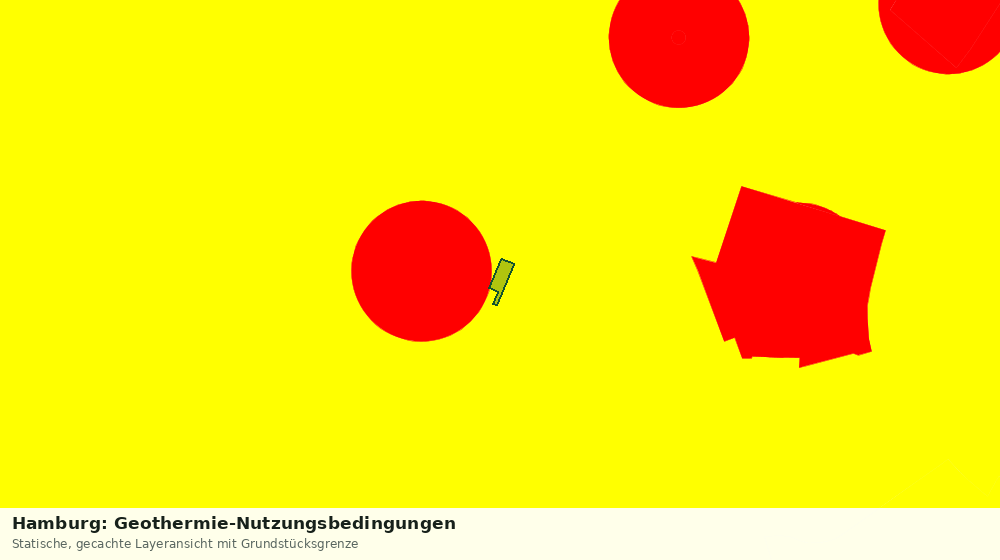 Statische Kartenansicht: Hamburg: Geothermie-Nutzungsbedingungen
