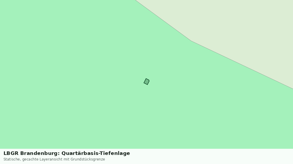 Statische Kartenansicht: LBGR Brandenburg: Quartärbasis-Tiefenlage