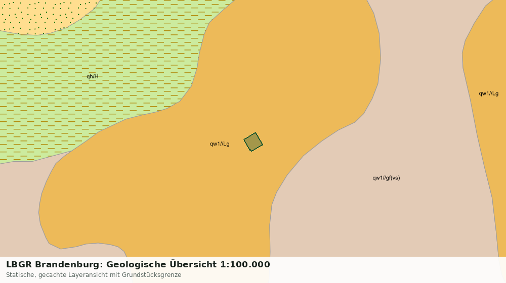 Statische Kartenansicht: LBGR Brandenburg: Geologische Übersicht 1:100.000