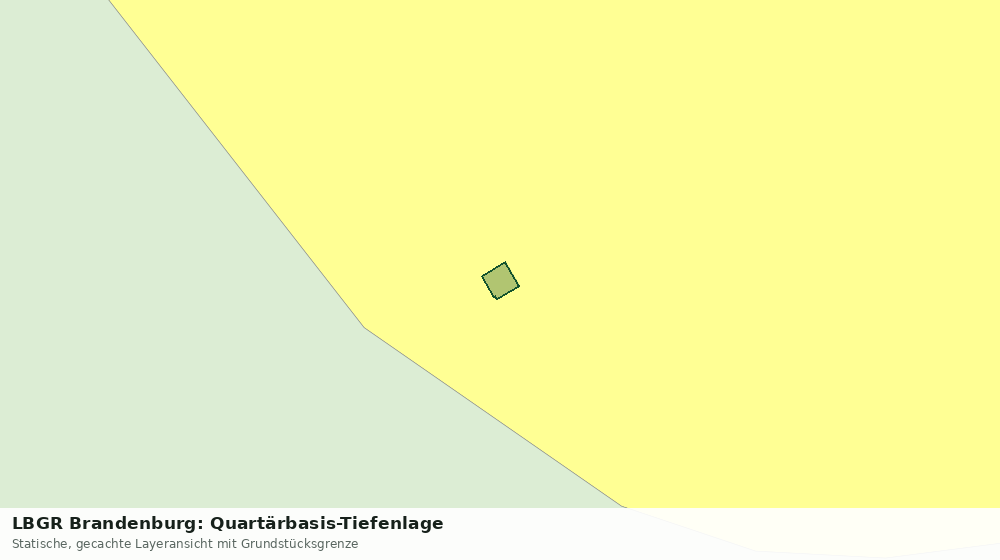 Statische Kartenansicht: LBGR Brandenburg: Quartärbasis-Tiefenlage