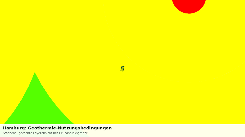 Statische Kartenansicht: Hamburg: Geothermie-Nutzungsbedingungen