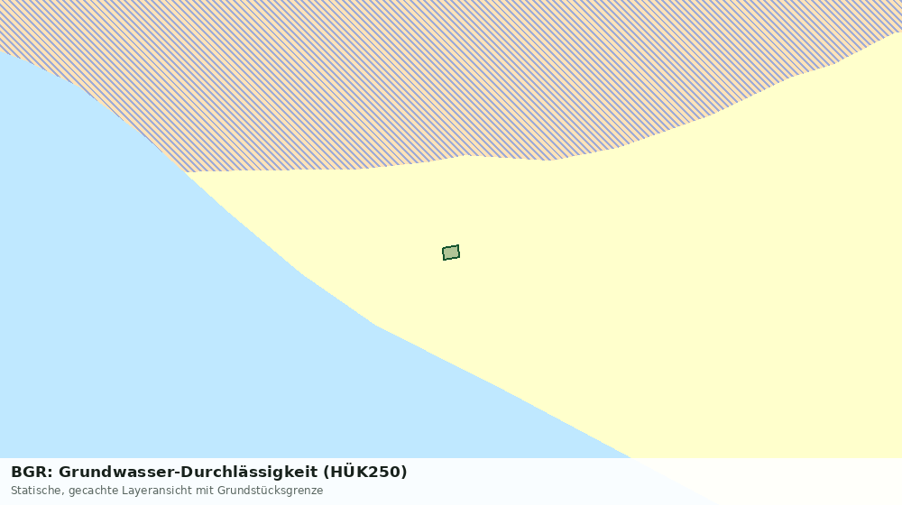Statische Kartenansicht: BGR: Grundwasser-Durchlässigkeit (HÜK250)