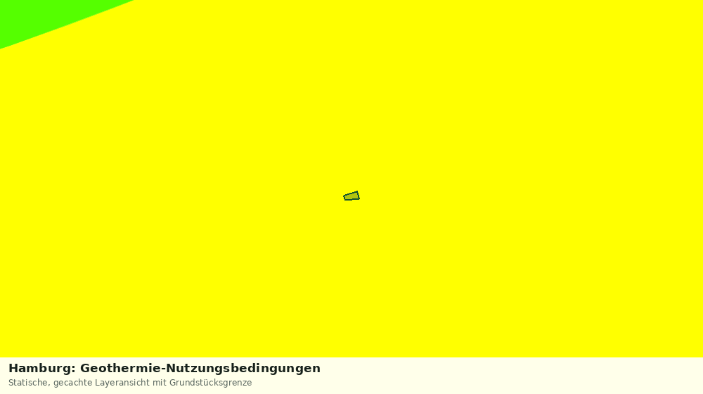Statische Kartenansicht: Hamburg: Geothermie-Nutzungsbedingungen