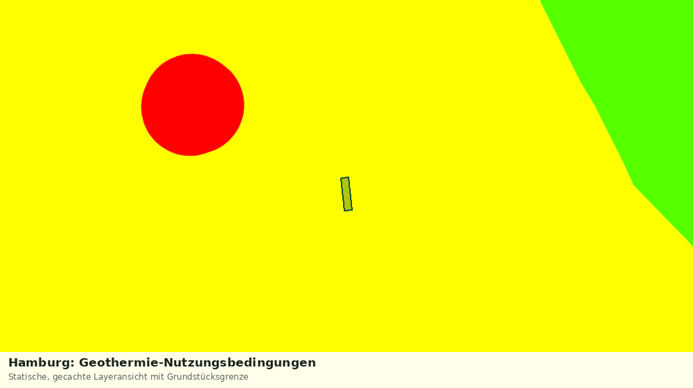 Statische Kartenansicht: Hamburg: Geothermie-Nutzungsbedingungen