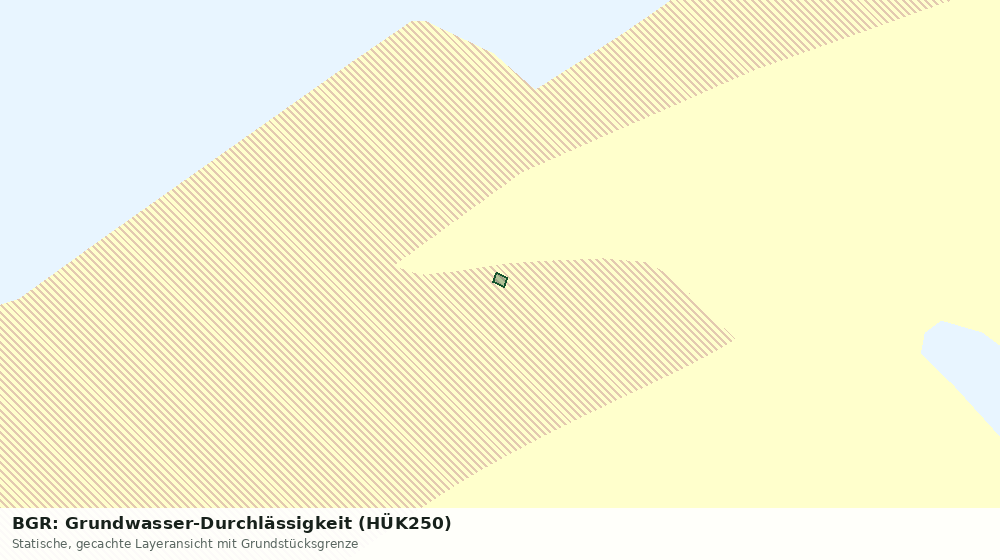 Statische Kartenansicht: BGR: Grundwasser-Durchlässigkeit (HÜK250)
