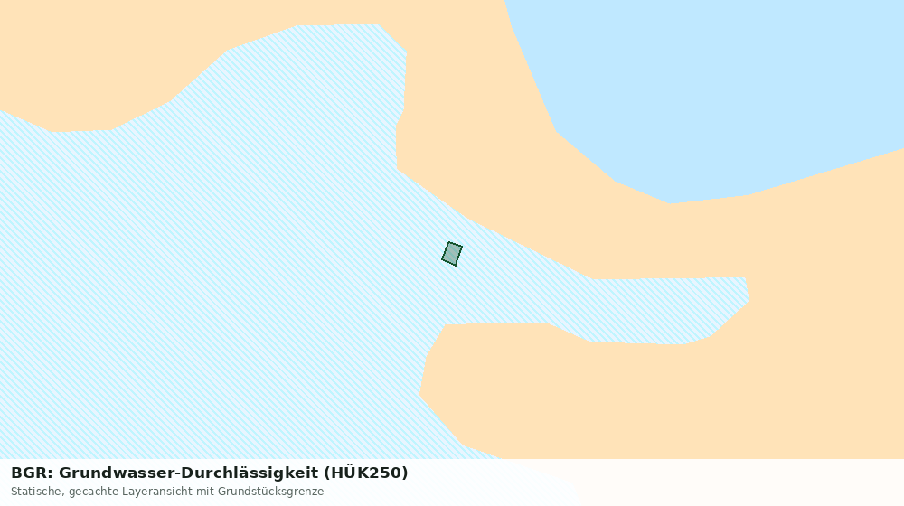 Statische Kartenansicht: BGR: Grundwasser-Durchlässigkeit (HÜK250)