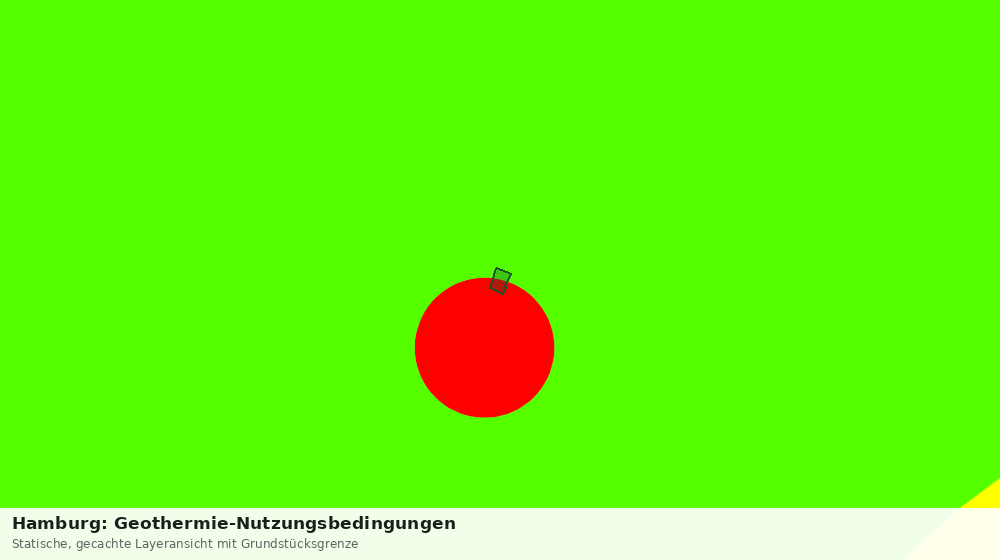 Statische Kartenansicht: Hamburg: Geothermie-Nutzungsbedingungen