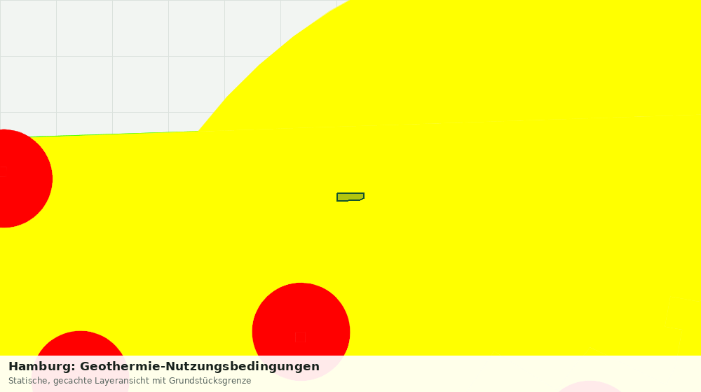 Statische Kartenansicht: Hamburg: Geothermie-Nutzungsbedingungen