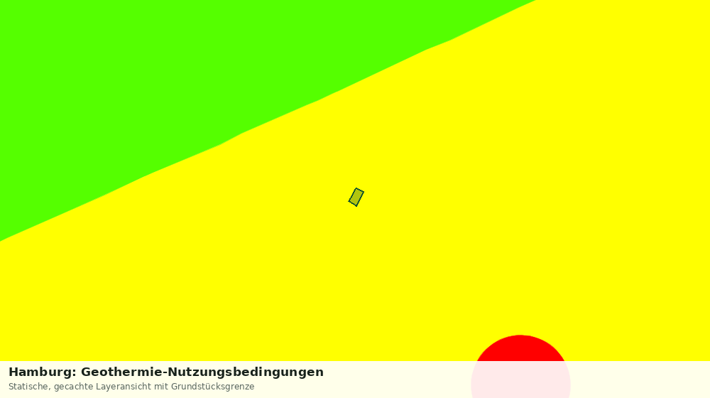 Statische Kartenansicht: Hamburg: Geothermie-Nutzungsbedingungen