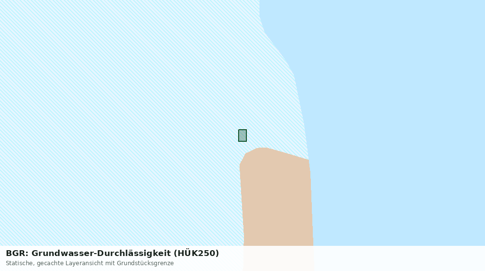 Statische Kartenansicht: BGR: Grundwasser-Durchlässigkeit (HÜK250)