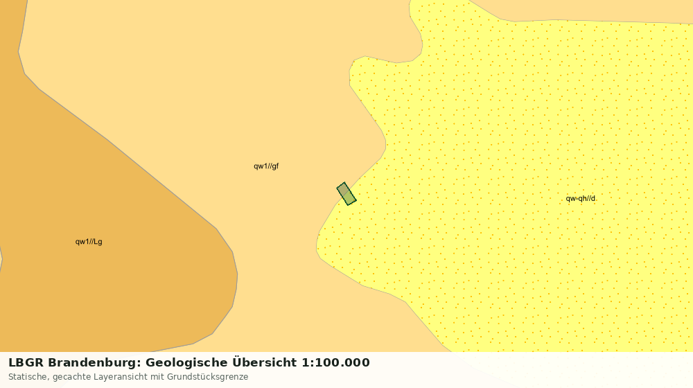 Statische Kartenansicht: LBGR Brandenburg: Geologische Übersicht 1:100.000