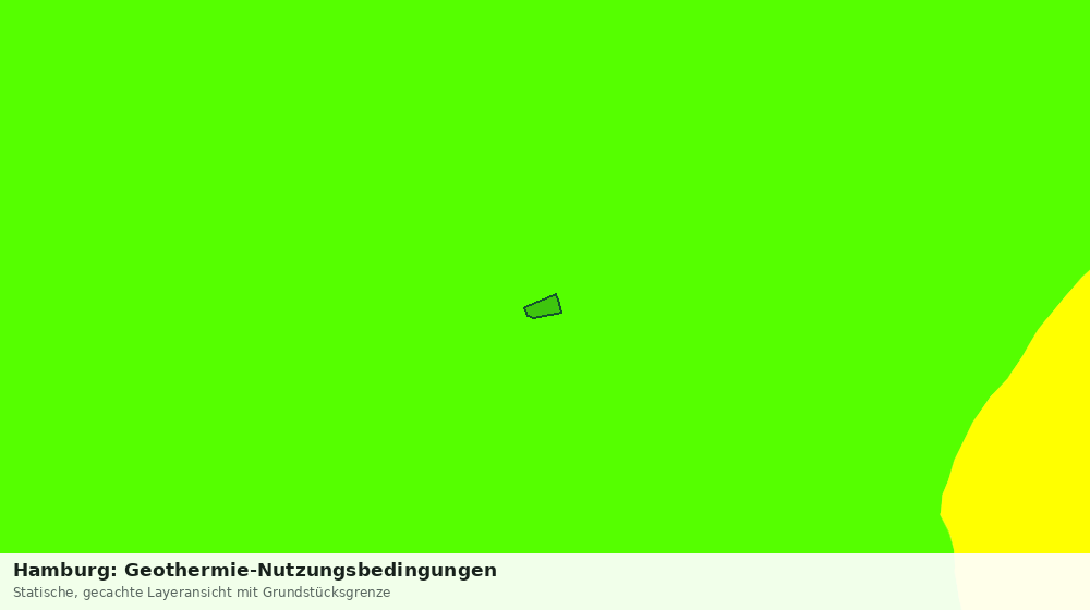 Statische Kartenansicht: Hamburg: Geothermie-Nutzungsbedingungen