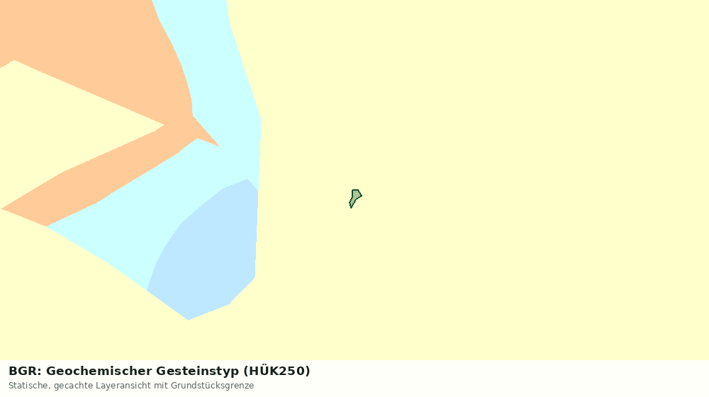 Statische Kartenansicht: BGR: Geochemischer Gesteinstyp (HÜK250)