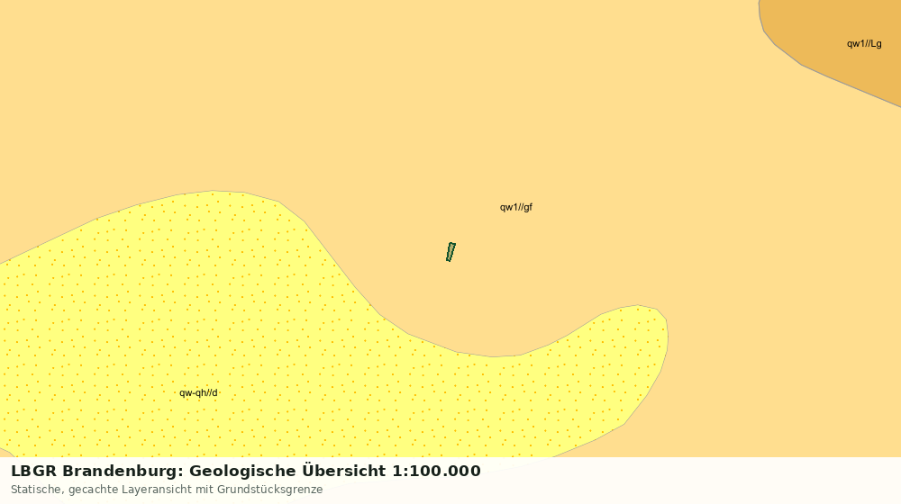 Statische Kartenansicht: LBGR Brandenburg: Geologische Übersicht 1:100.000