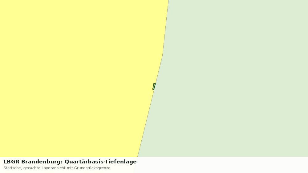 Statische Kartenansicht: LBGR Brandenburg: Quartärbasis-Tiefenlage