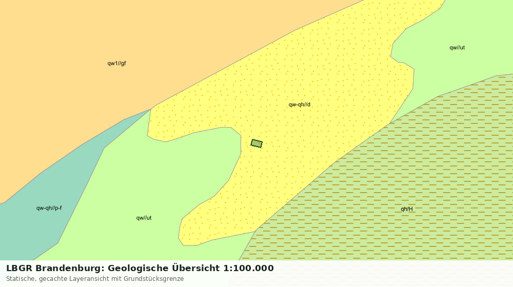 Statische Kartenansicht: LBGR Brandenburg: Geologische Übersicht 1:100.000