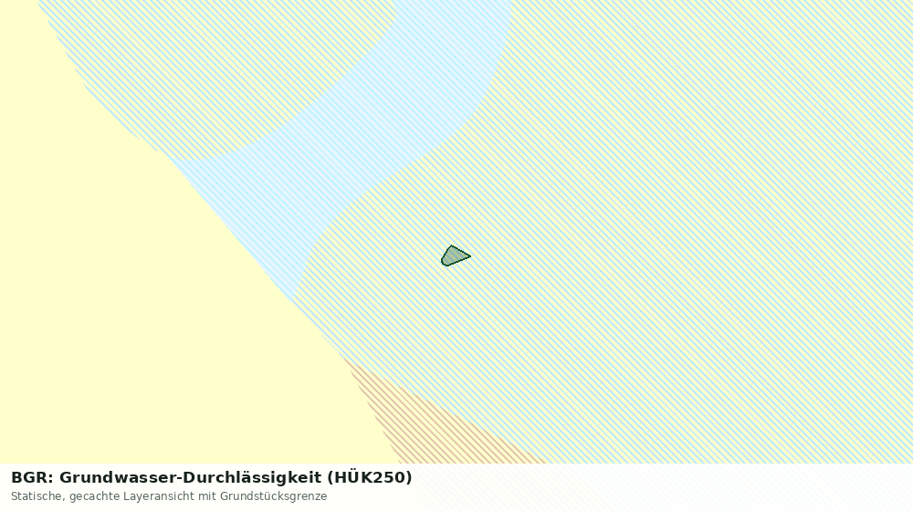Statische Kartenansicht: BGR: Grundwasser-Durchlässigkeit (HÜK250)