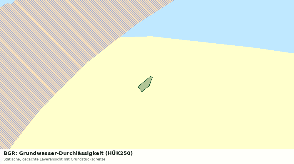 Statische Kartenansicht: BGR: Grundwasser-Durchlässigkeit (HÜK250)