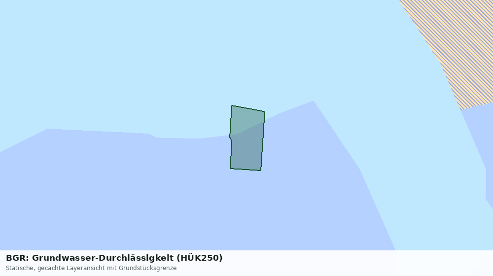 Statische Kartenansicht: BGR: Grundwasser-Durchlässigkeit (HÜK250)
