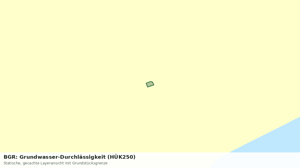 Statische Kartenansicht: BGR: Grundwasser-Durchlässigkeit (HÜK250)
