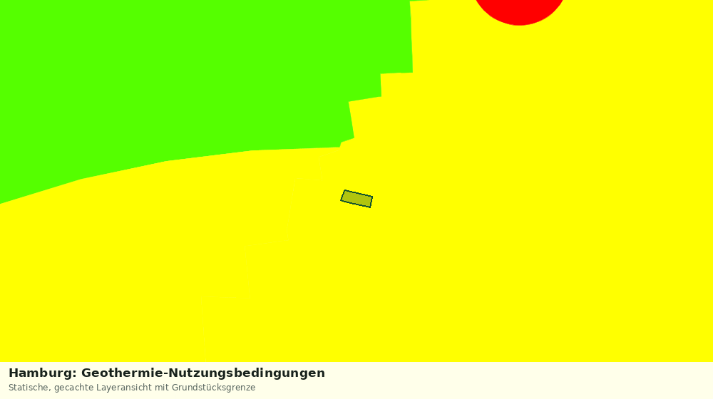 Statische Kartenansicht: Hamburg: Geothermie-Nutzungsbedingungen