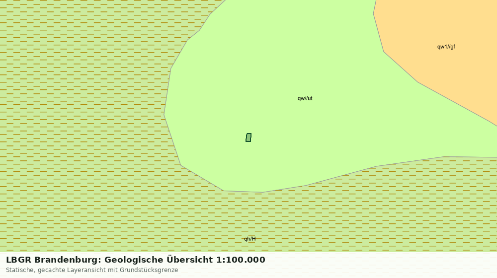 Statische Kartenansicht: LBGR Brandenburg: Geologische Übersicht 1:100.000