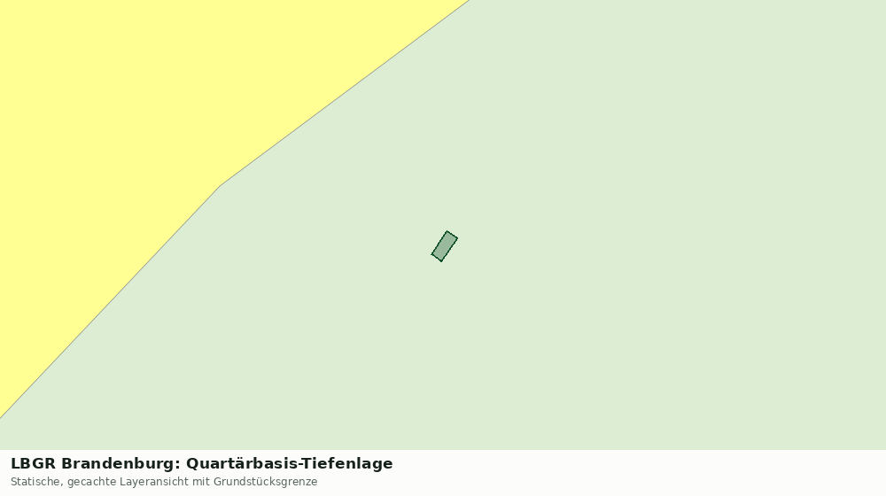 Statische Kartenansicht: LBGR Brandenburg: Quartärbasis-Tiefenlage