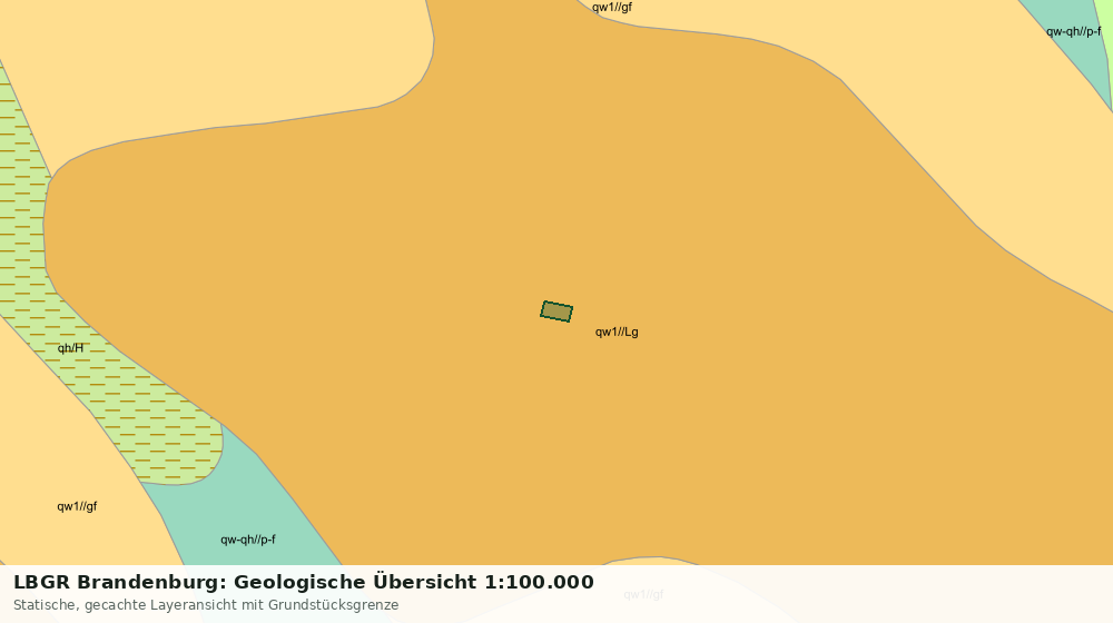 Statische Kartenansicht: LBGR Brandenburg: Geologische Übersicht 1:100.000