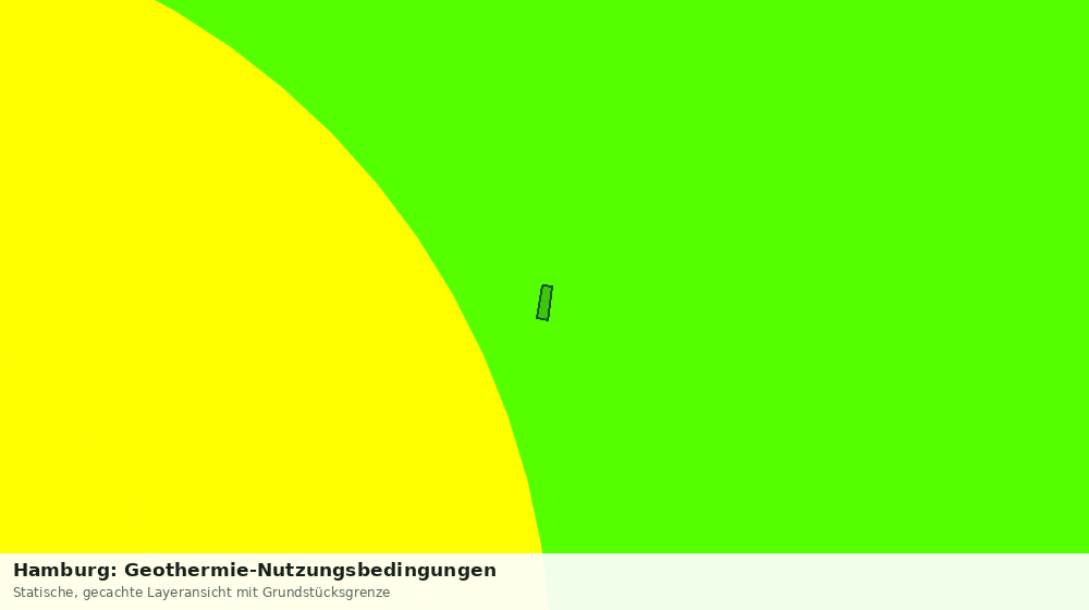 Statische Kartenansicht: Hamburg: Geothermie-Nutzungsbedingungen