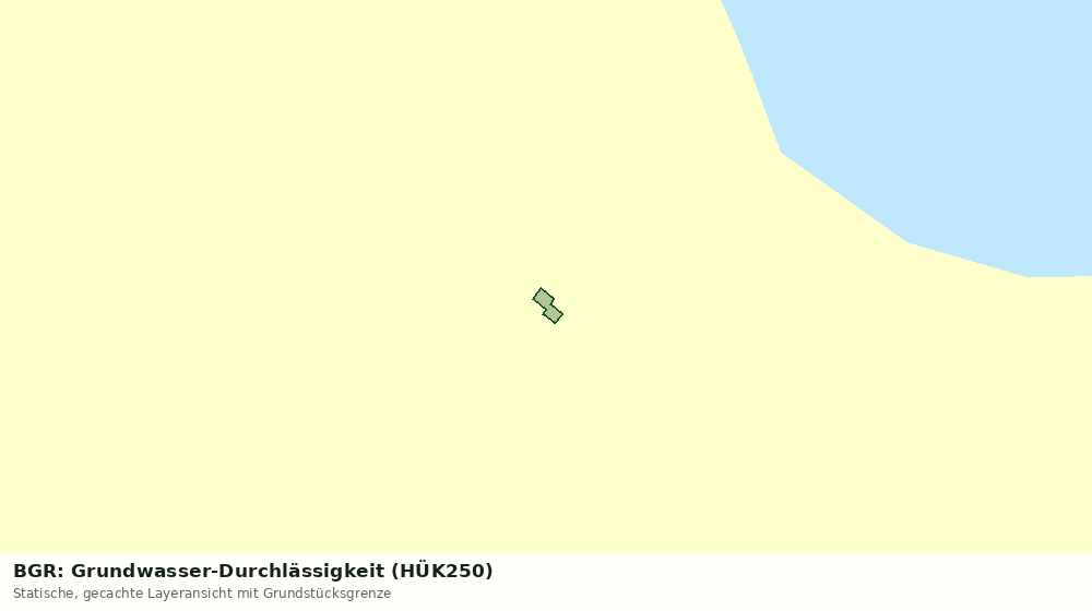 Statische Kartenansicht: BGR: Grundwasser-Durchlässigkeit (HÜK250)