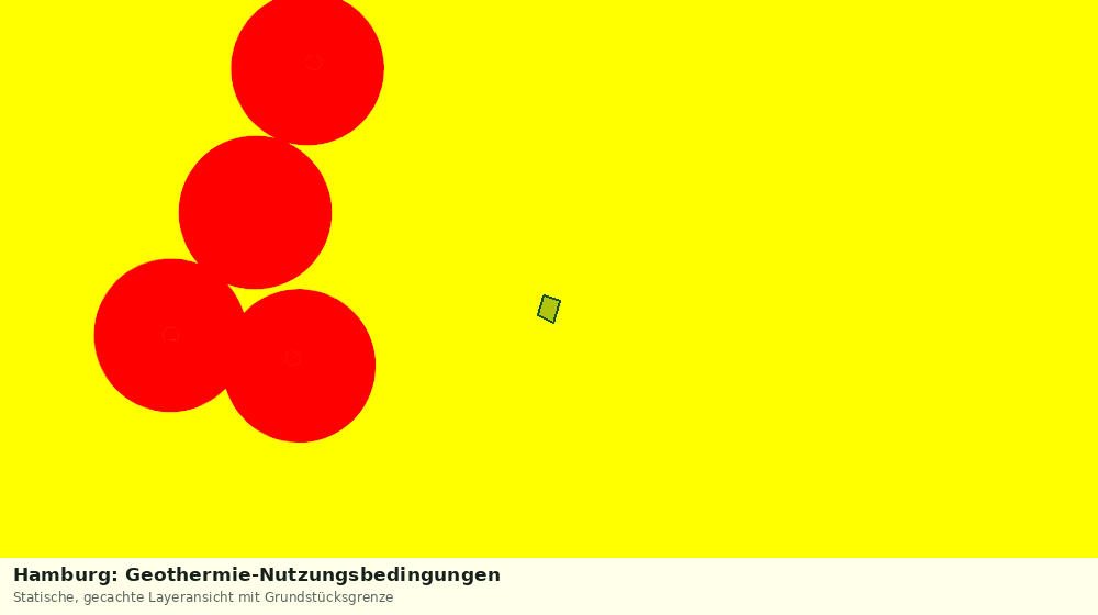 Statische Kartenansicht: Hamburg: Geothermie-Nutzungsbedingungen