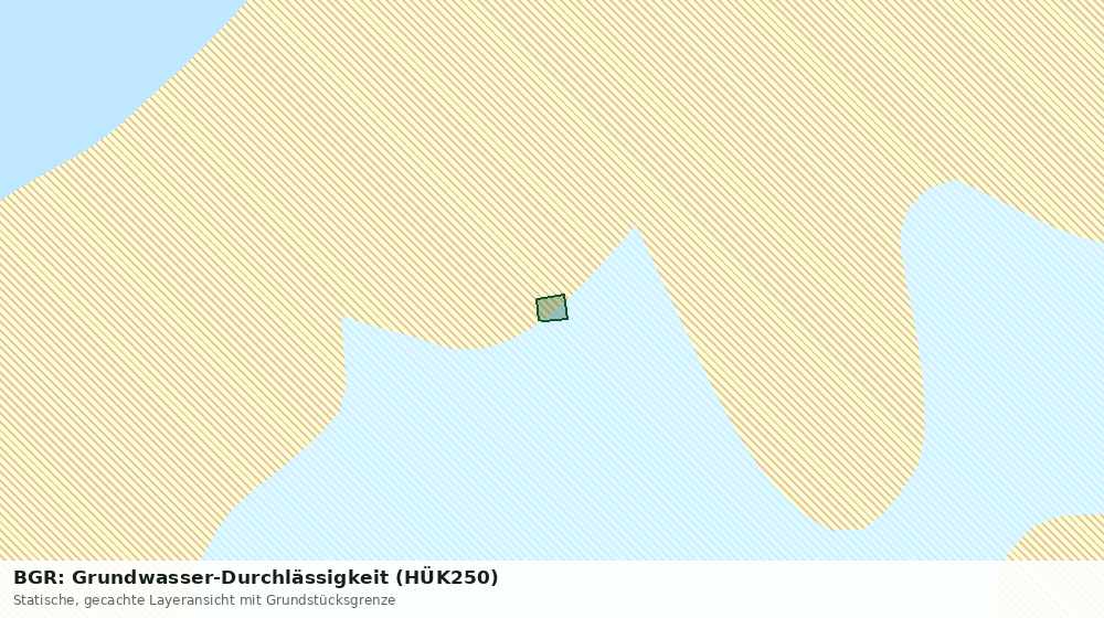 Statische Kartenansicht: BGR: Grundwasser-Durchlässigkeit (HÜK250)