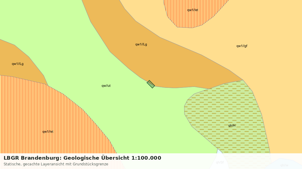 Statische Kartenansicht: LBGR Brandenburg: Geologische Übersicht 1:100.000