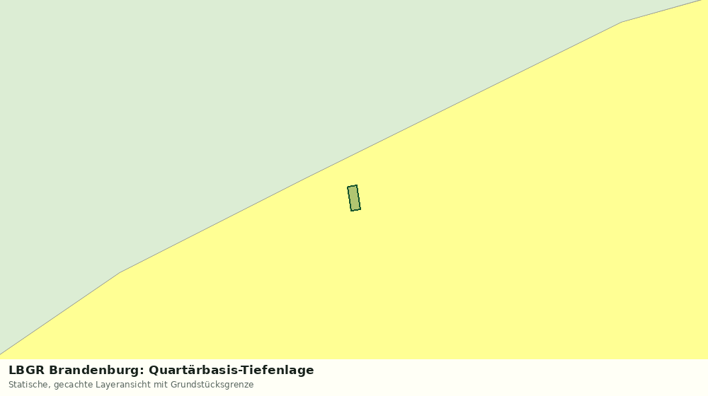 Statische Kartenansicht: LBGR Brandenburg: Quartärbasis-Tiefenlage