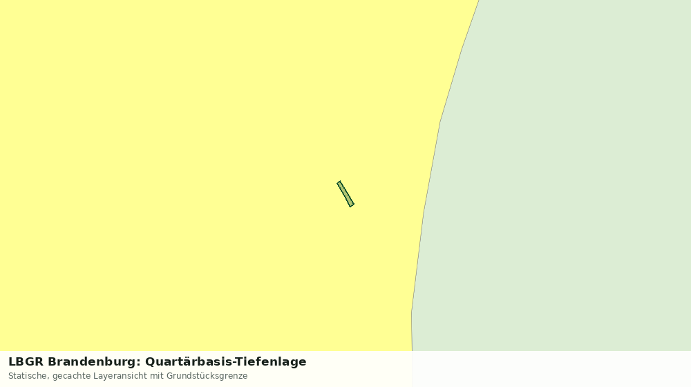 Statische Kartenansicht: LBGR Brandenburg: Quartärbasis-Tiefenlage
