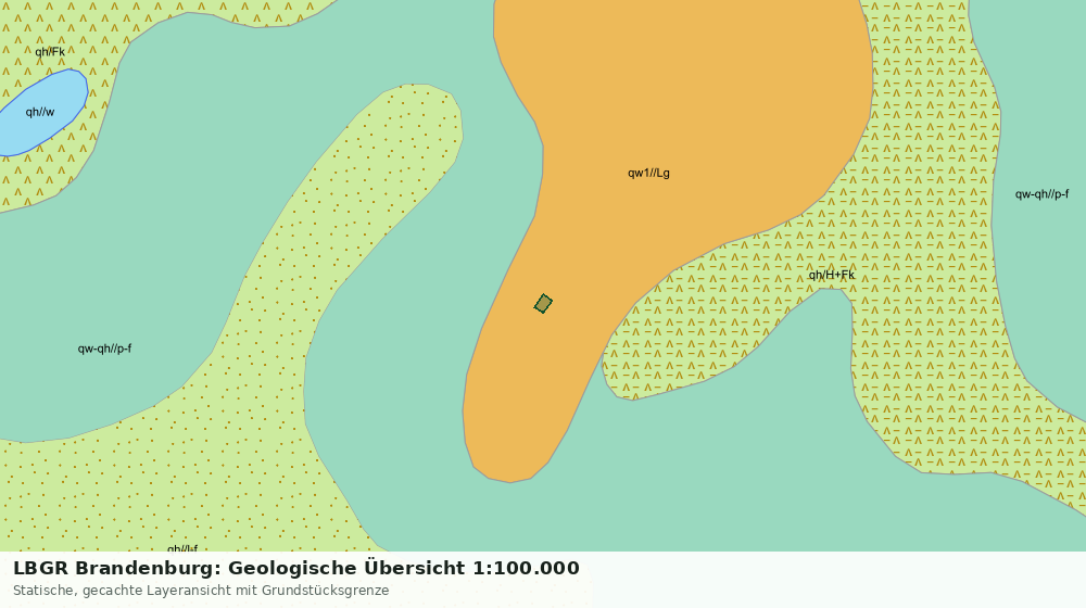 Statische Kartenansicht: LBGR Brandenburg: Geologische Übersicht 1:100.000