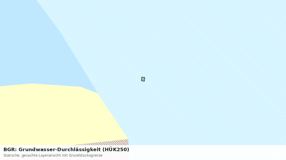Statische Kartenansicht: BGR: Grundwasser-Durchlässigkeit (HÜK250)