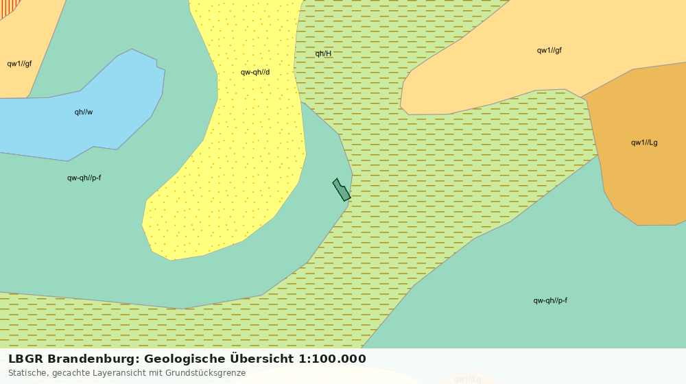 Statische Kartenansicht: LBGR Brandenburg: Geologische Übersicht 1:100.000