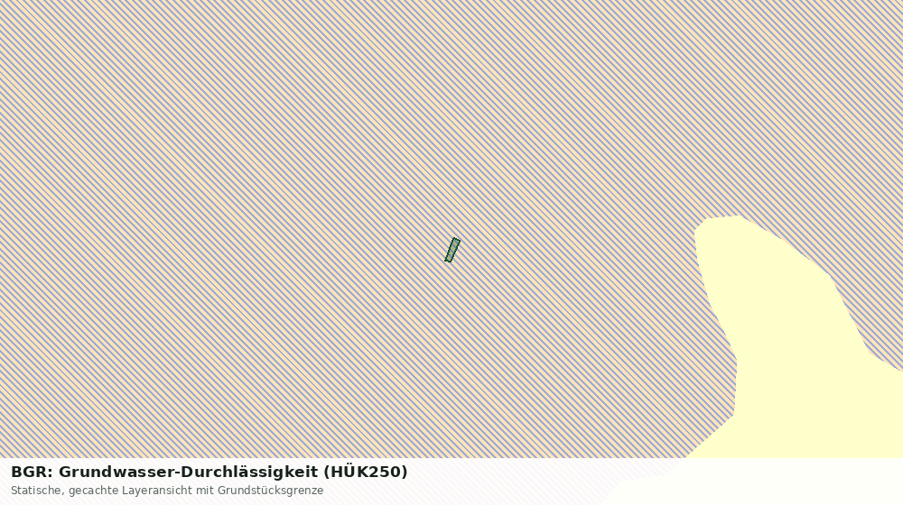 Statische Kartenansicht: BGR: Grundwasser-Durchlässigkeit (HÜK250)
