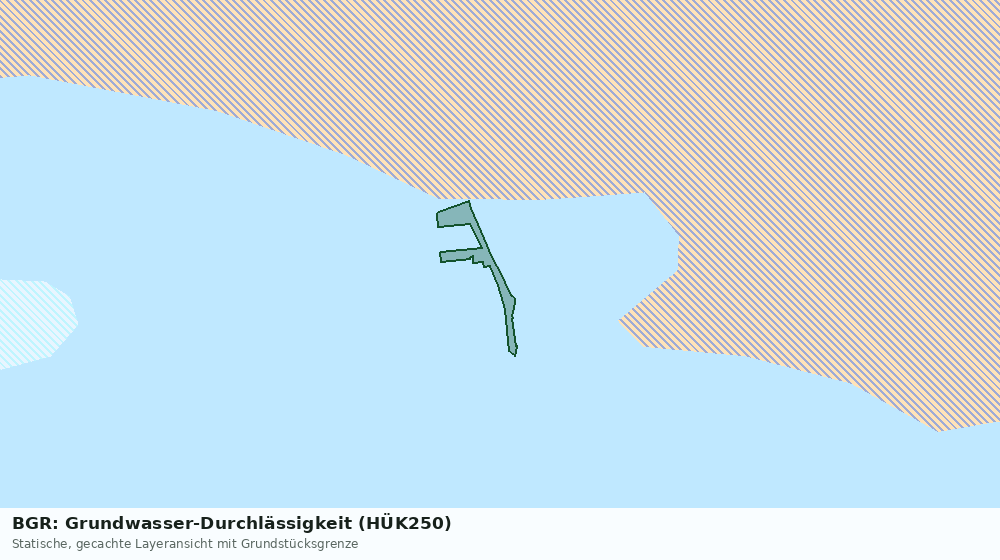Statische Kartenansicht: BGR: Grundwasser-Durchlässigkeit (HÜK250)
