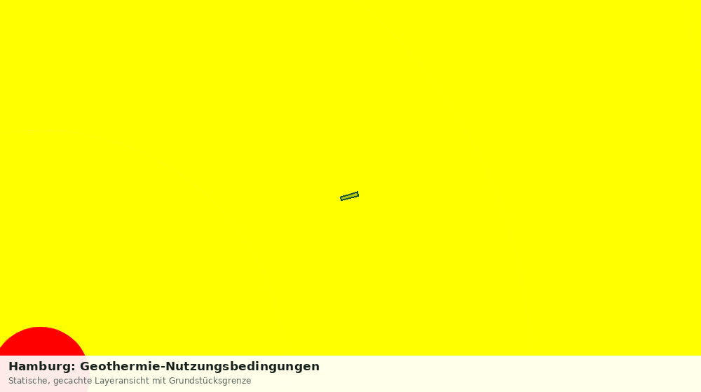 Statische Kartenansicht: Hamburg: Geothermie-Nutzungsbedingungen