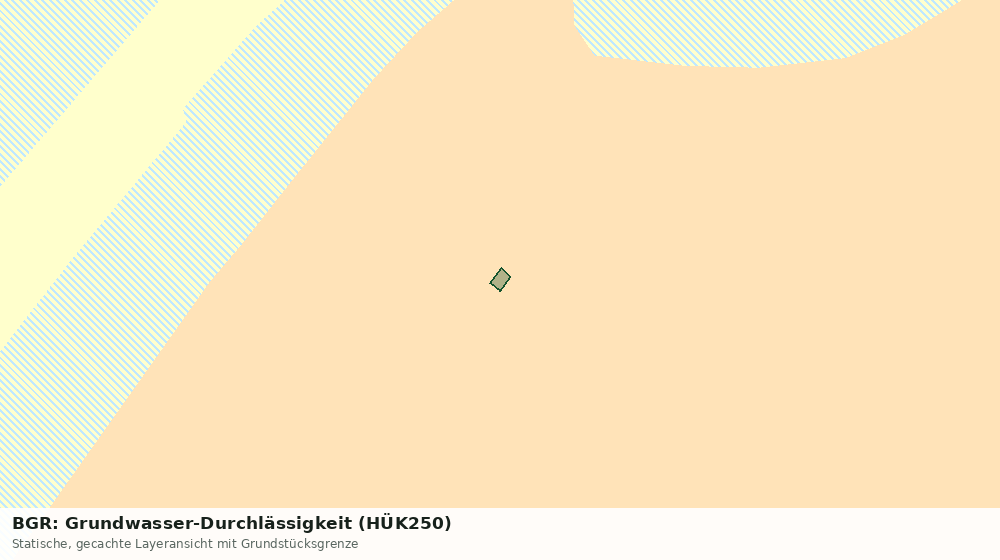 Statische Kartenansicht: BGR: Grundwasser-Durchlässigkeit (HÜK250)