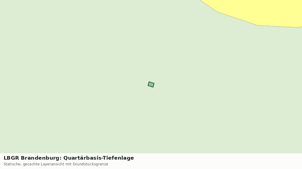 Statische Kartenansicht: LBGR Brandenburg: Quartärbasis-Tiefenlage