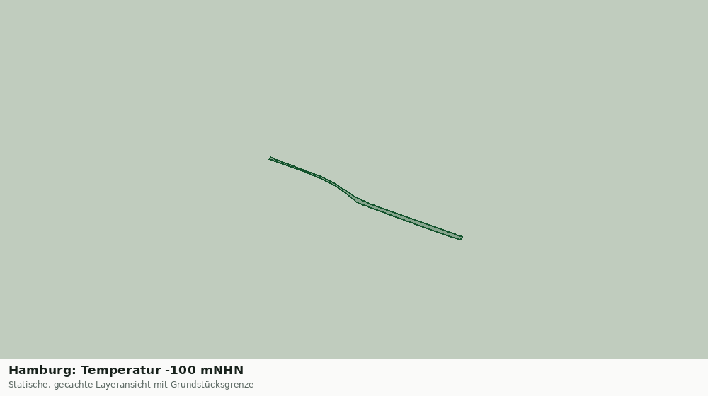 Statische Kartenansicht: Hamburg: Temperatur -100 mNHN