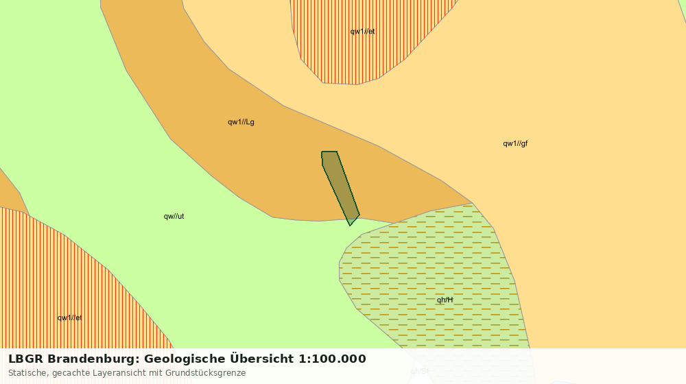 Statische Kartenansicht: LBGR Brandenburg: Geologische Übersicht 1:100.000